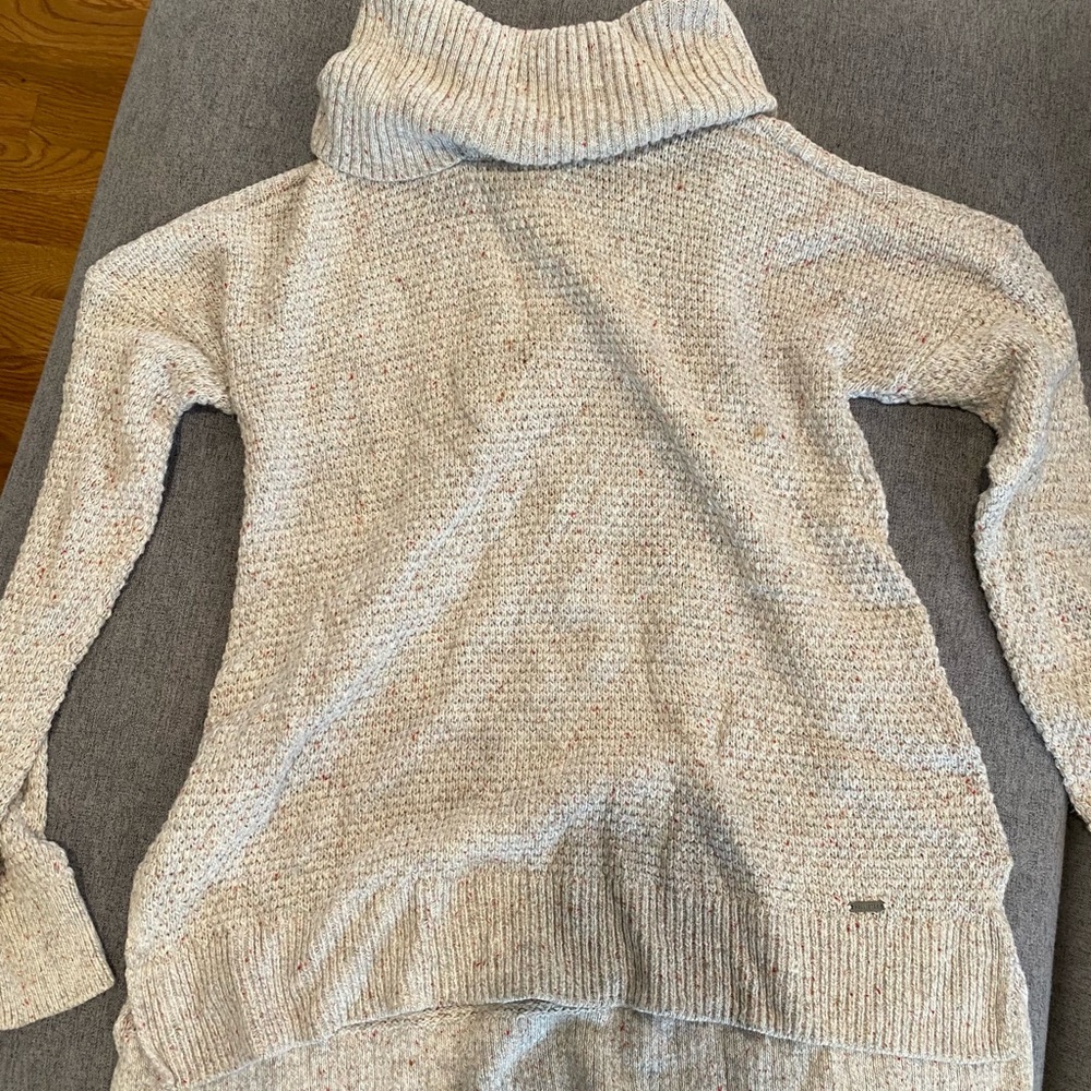 Hollister cowl neck open shoulder sweater